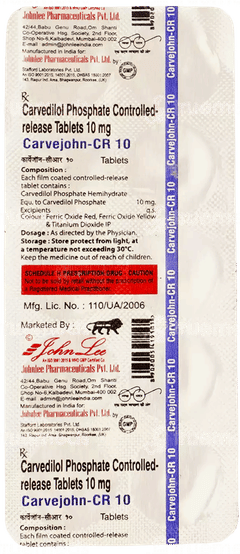 Carvejohn Cr 10 Tablet 10